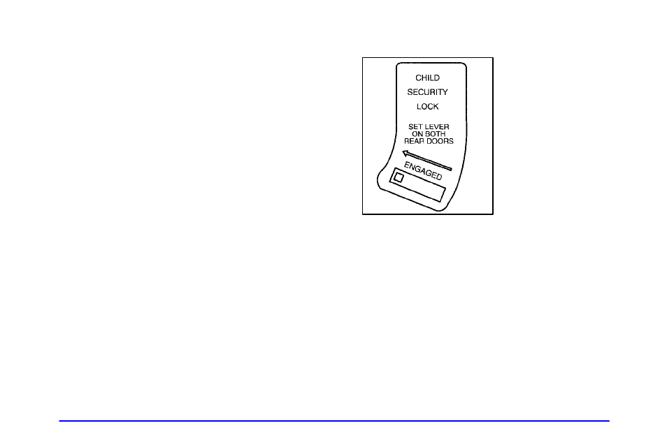 Rear door security locks, Using one of these locks | Buick 2000 Park Avenue User Manual | Page 72 / 392