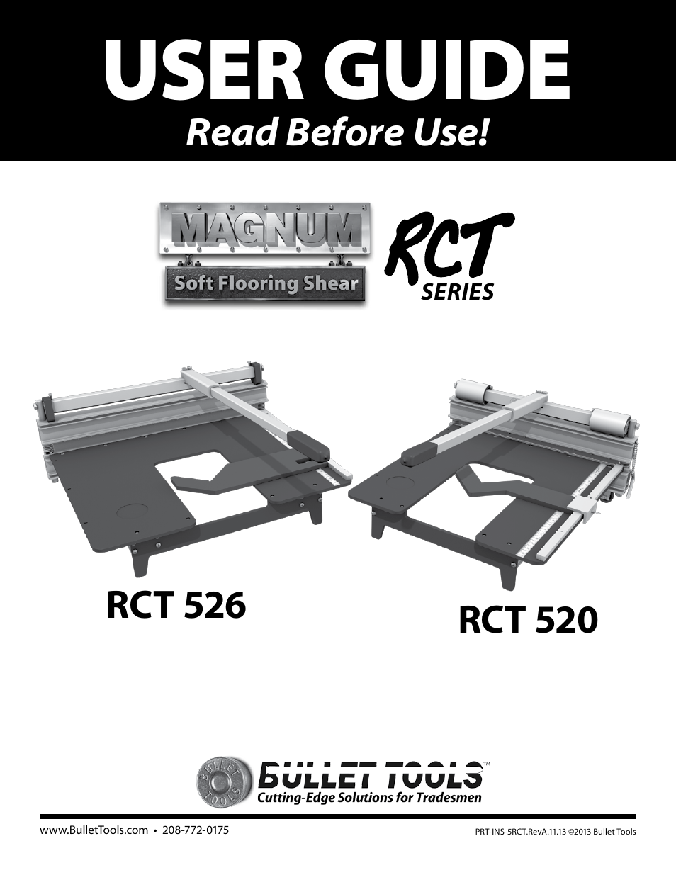 Bullet Tools RCT 520 User Manual | 8 pages