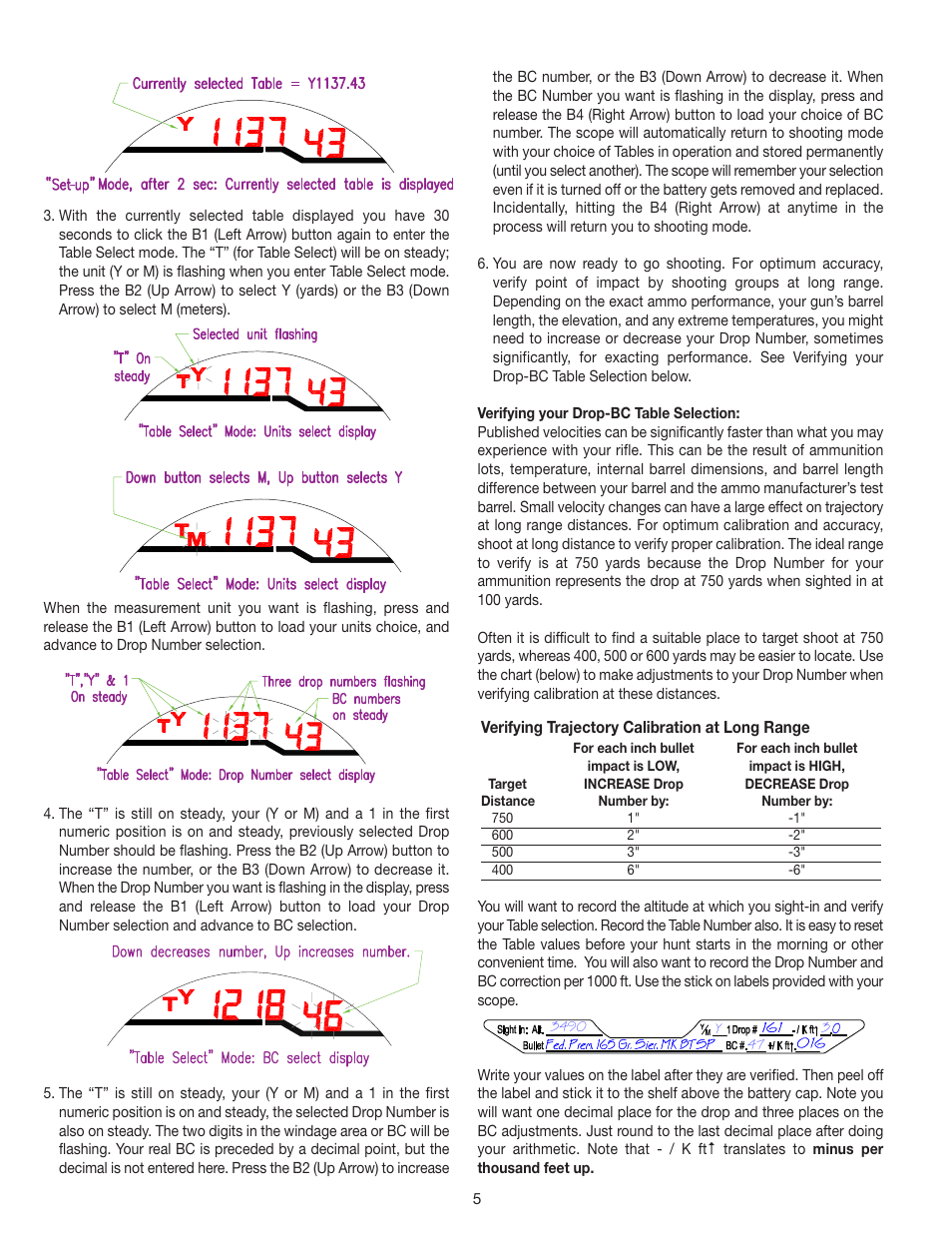 Burris Eliminator III User Manual | Page 5 / 8