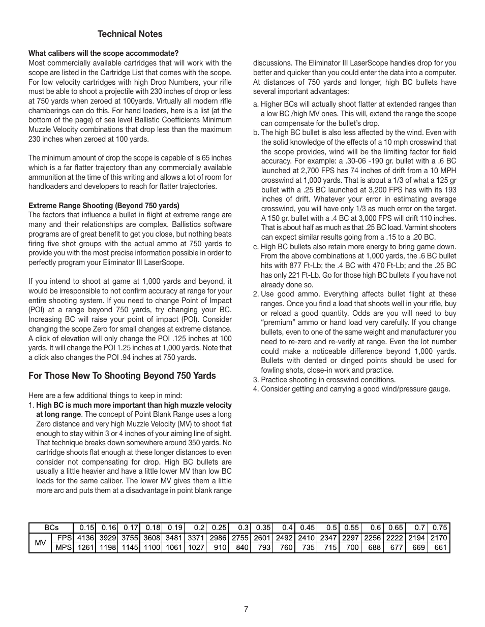 Burris Eliminator III User Manual | Page 7 / 8