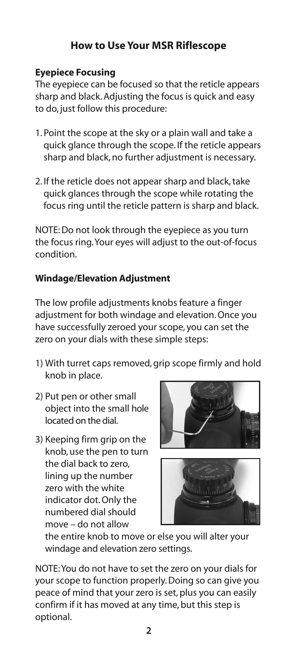 Burris MSR User Manual | Page 3 / 8