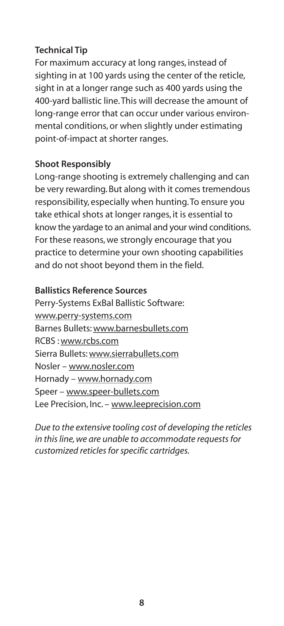 Burris Veracity User Manual | Page 9 / 12