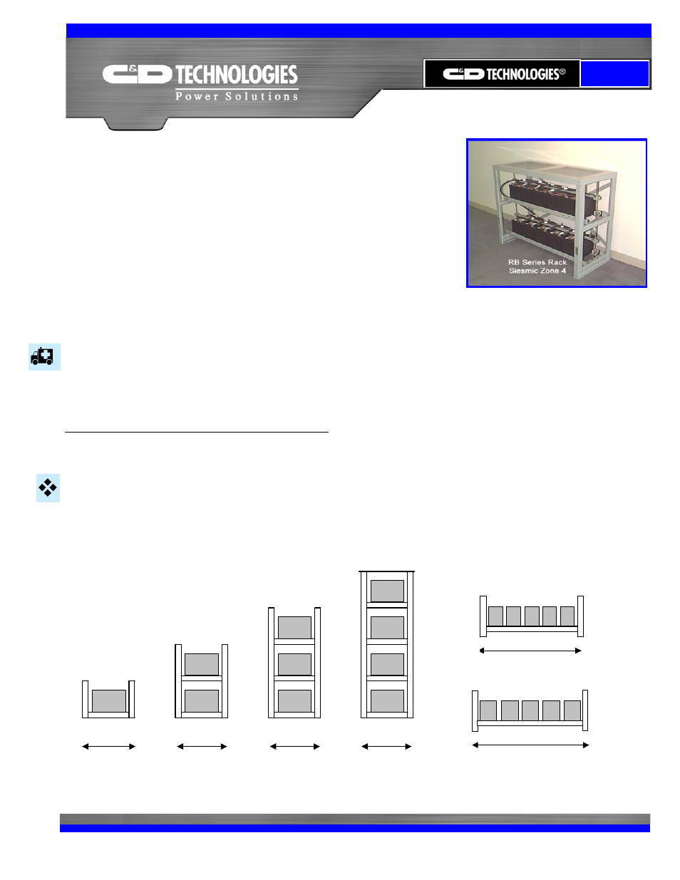 C&D Technologies 41-6976  RB VRLA Rack User Manual | 9 pages