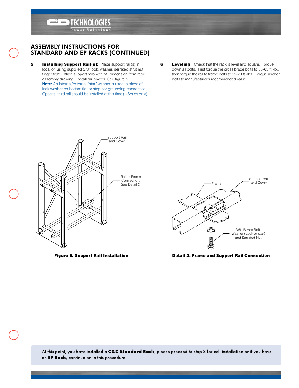 C&D Technologies RS-937 RDB Rack User Manual | Page 4 / 6