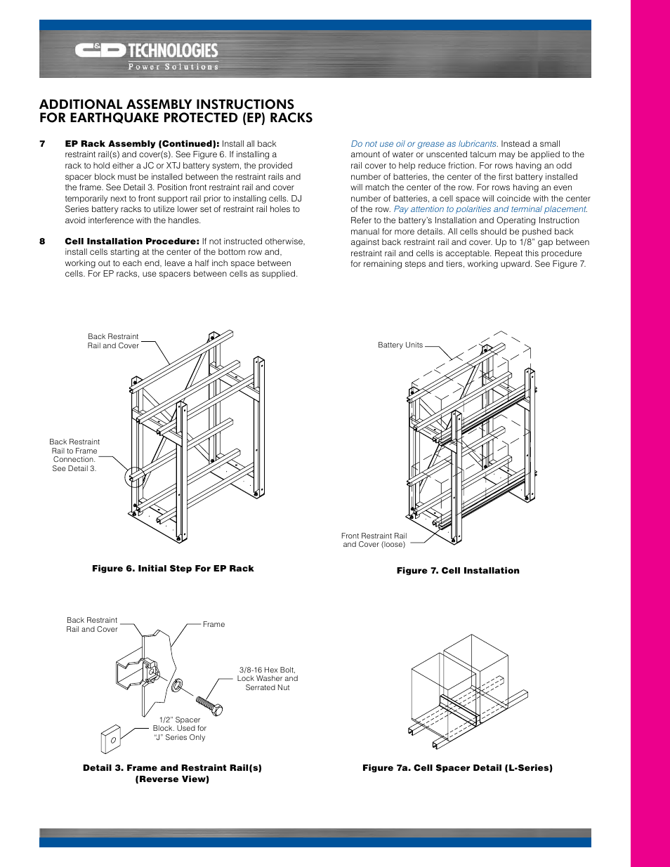 C&D Technologies RS-937 RDB Rack User Manual | Page 5 / 6