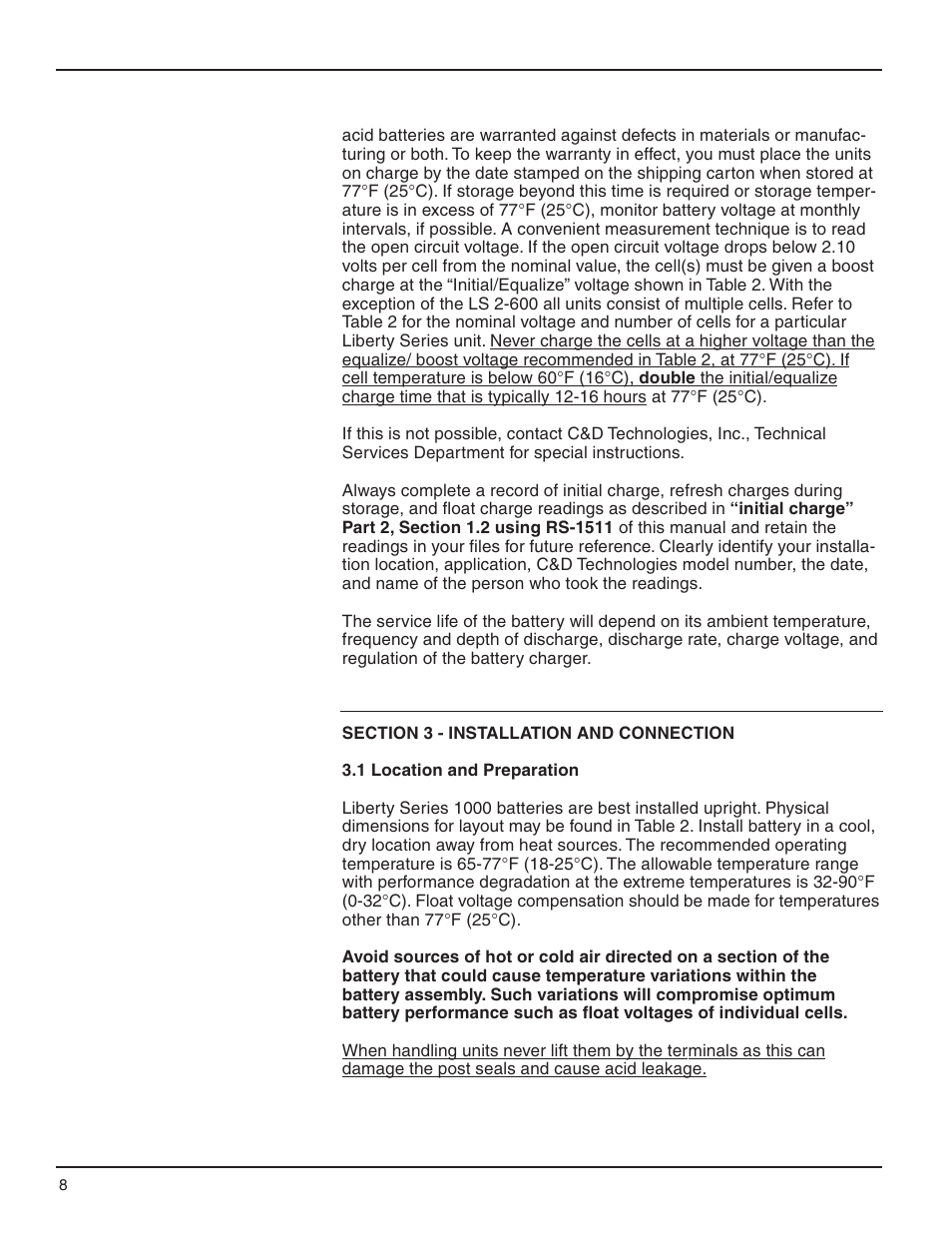 C&D Technologies RS-990 Liberty Series 1000 User Manual | Page 10 / 43