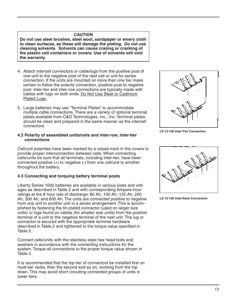 C&D Technologies RS-990 Liberty Series 1000 User Manual | Page 15 / 43