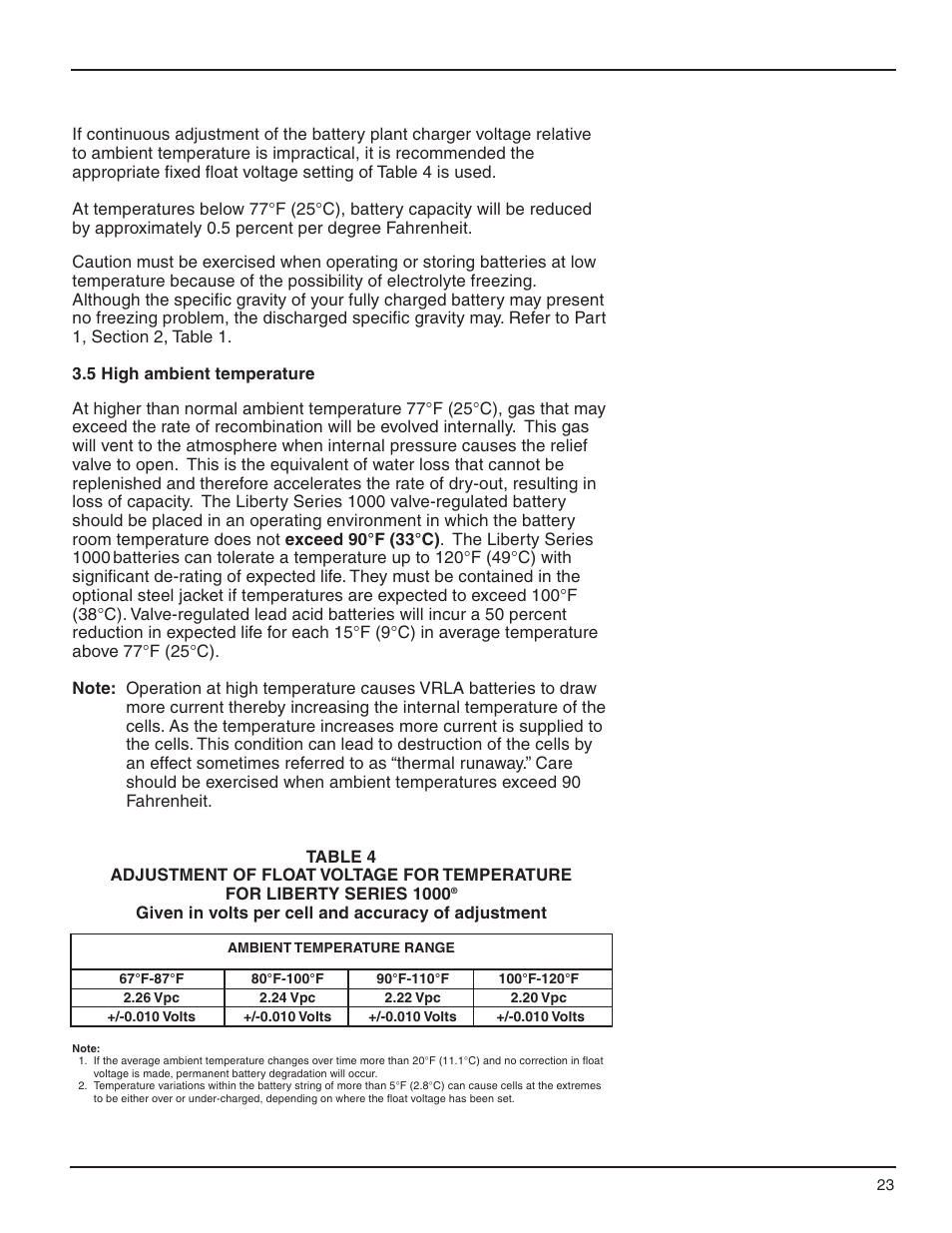 C&D Technologies RS-990 Liberty Series 1000 User Manual | Page 25 / 43
