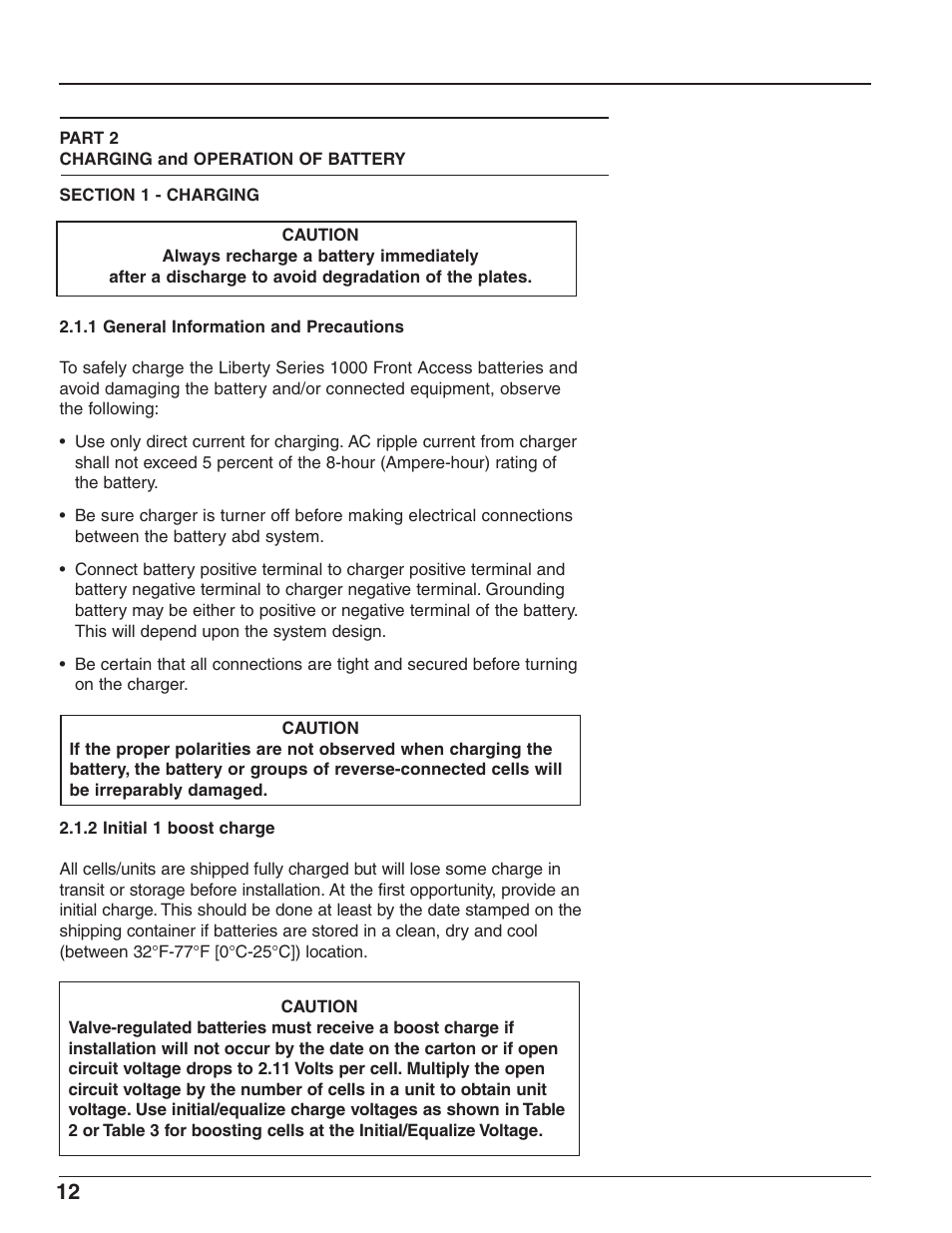 C&D Technologies RS-1826 Liberty Series 1000 FA Battery User Manual | Page 14 / 34