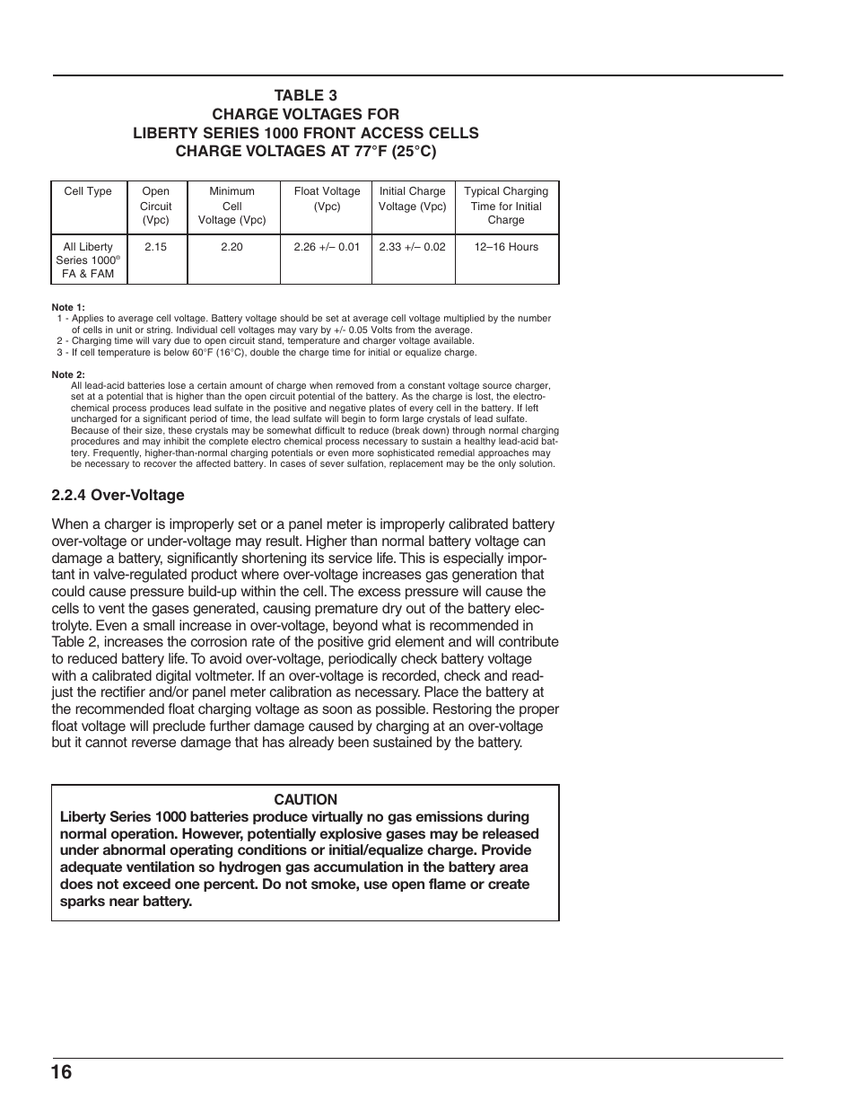 4 over-voltage | C&D Technologies RS-1826 Liberty Series 1000 FA Battery User Manual | Page 18 / 34