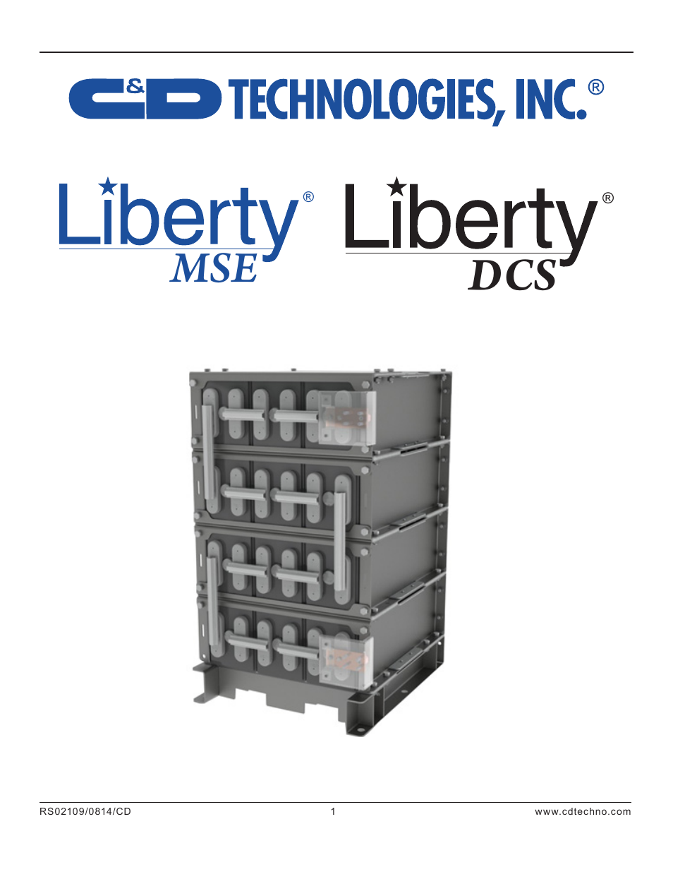 C&D Technologies RS-2109 Liberty MSE / Liberty DCS User Manual | 38 pages