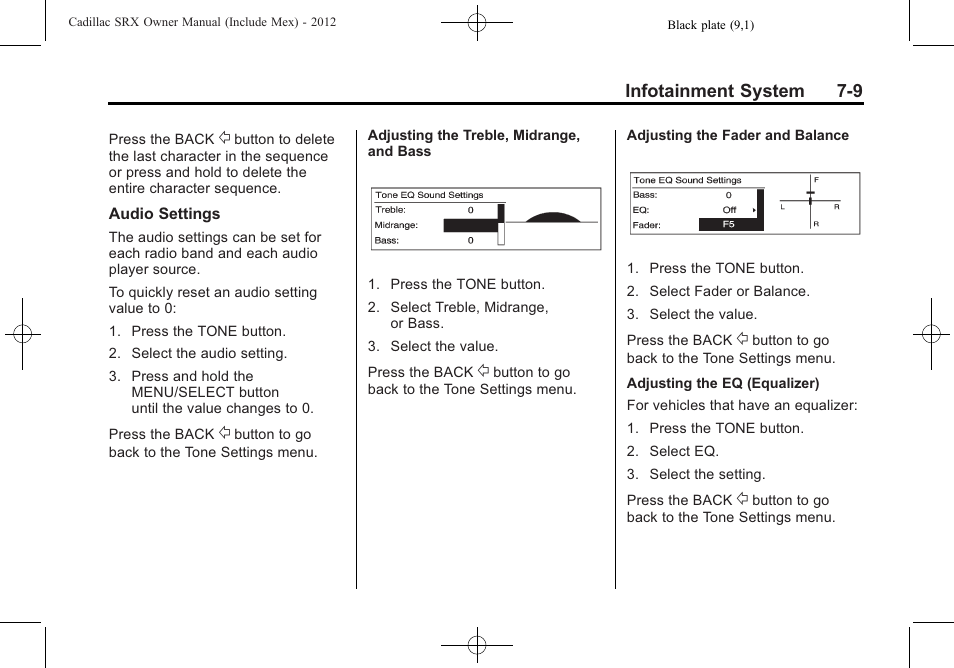 Cadillac 2012 SRX User Manual | Page 201 / 512