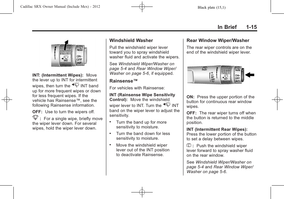 Cadillac 2012 SRX User Manual | Page 21 / 512