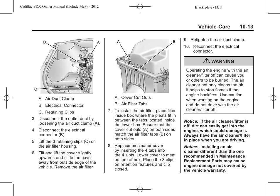 Cadillac 2012 SRX User Manual | Page 353 / 512