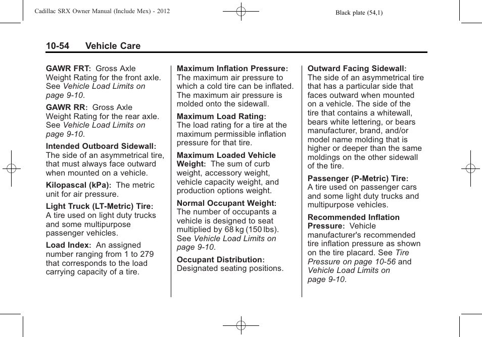 Cadillac 2012 SRX User Manual | Page 394 / 512