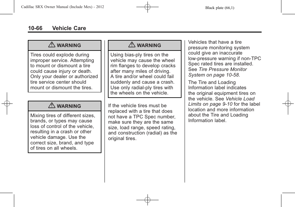 Cadillac 2012 SRX User Manual | Page 406 / 512