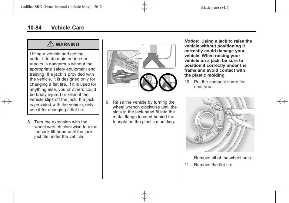 Cadillac 2012 SRX User Manual | Page 424 / 512