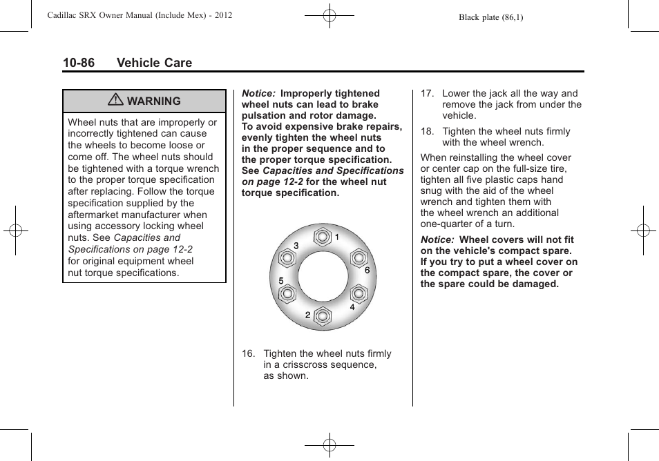 Cadillac 2012 SRX User Manual | Page 426 / 512