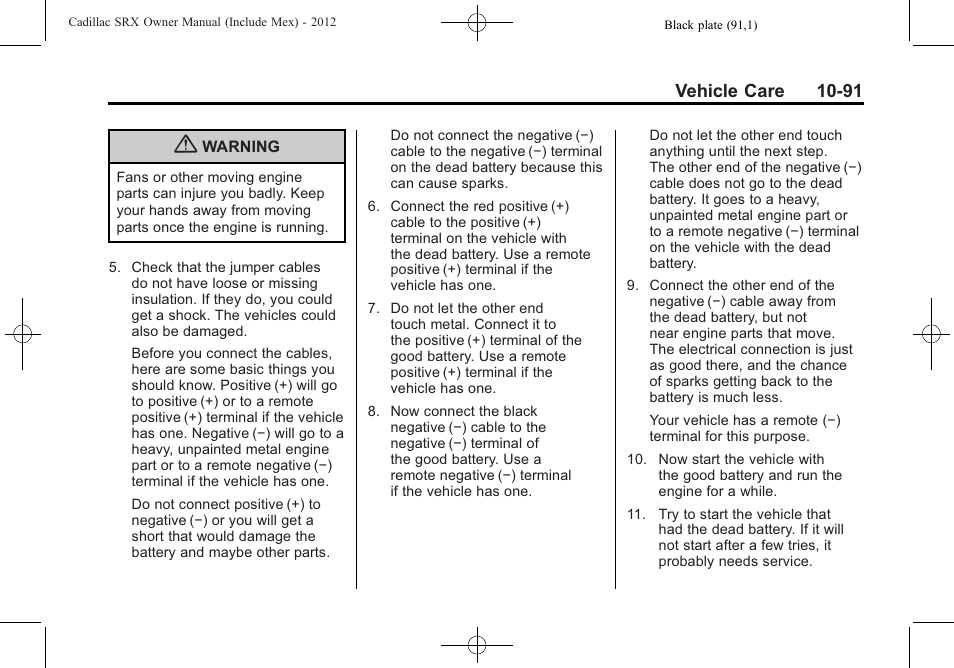 Cadillac 2012 SRX User Manual | Page 431 / 512