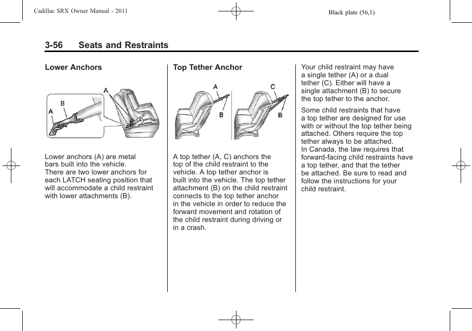 Cadillac 2011 SRX User Manual | Page 118 / 502