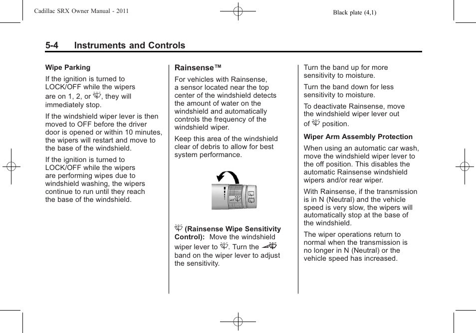 Cadillac 2011 SRX User Manual | Page 148 / 502