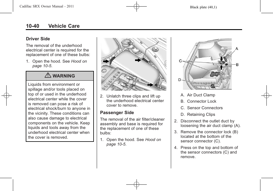 Cadillac 2011 SRX User Manual | Page 378 / 502