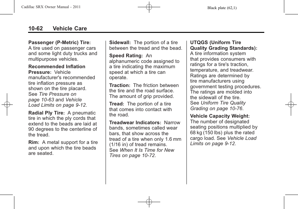Cadillac 2011 SRX User Manual | Page 400 / 502