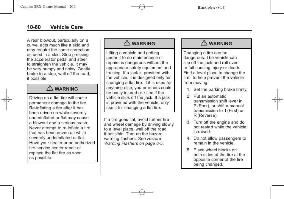 Cadillac 2011 SRX User Manual | Page 418 / 502