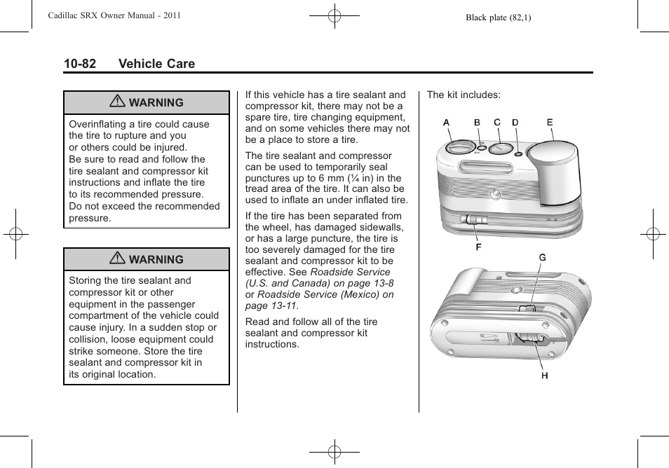 Cadillac 2011 SRX User Manual | Page 420 / 502