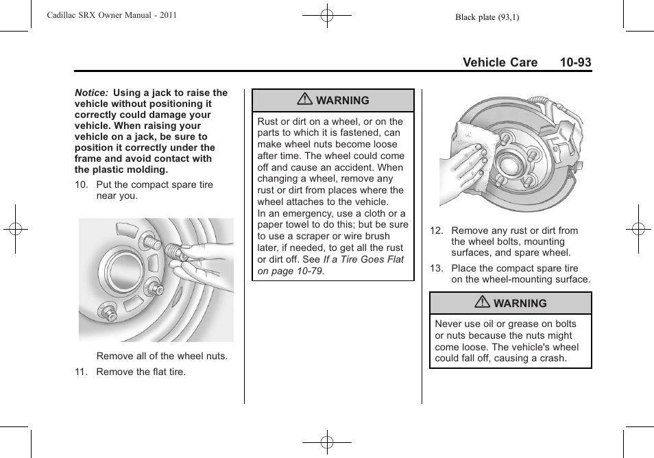 Cadillac 2011 SRX User Manual | Page 431 / 502