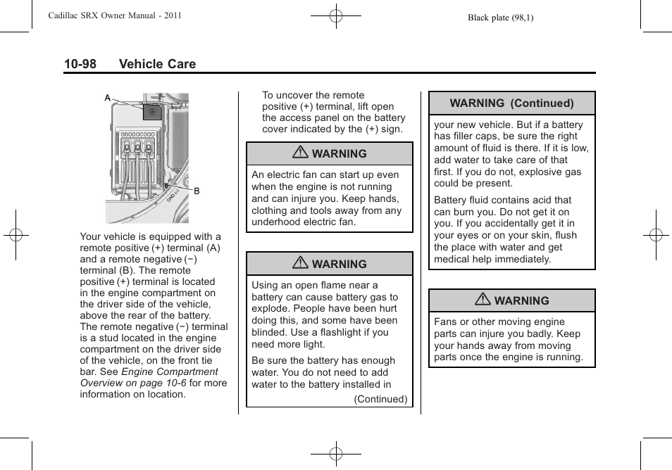 Cadillac 2011 SRX User Manual | Page 436 / 502