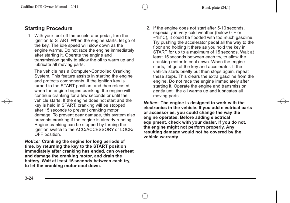 Cadillac 2011 DTS User Manual | Page 126 / 464