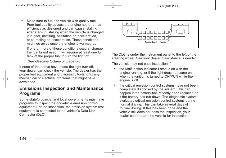 Emissions inspection and maintenance programs | Cadillac 2011 DTS User Manual | Page 212 / 464