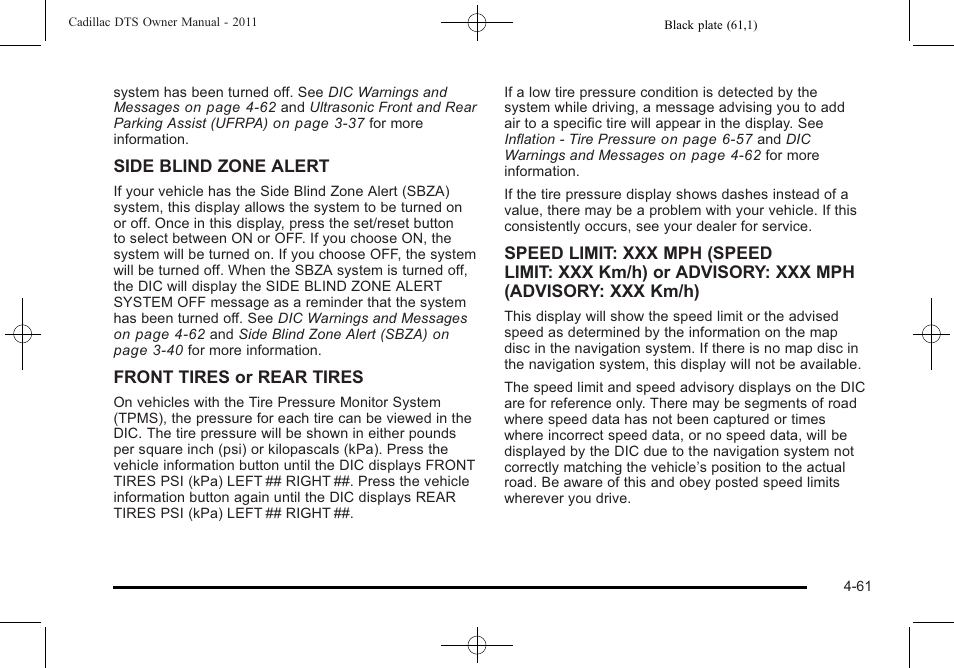 Cadillac 2011 DTS User Manual | Page 219 / 464