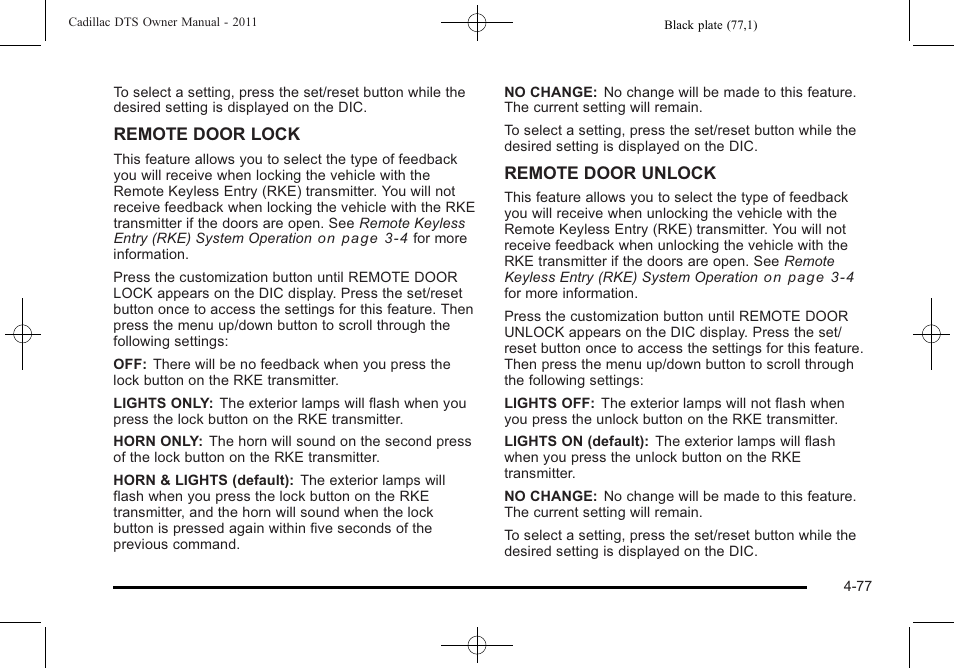 Cadillac 2011 DTS User Manual | Page 235 / 464
