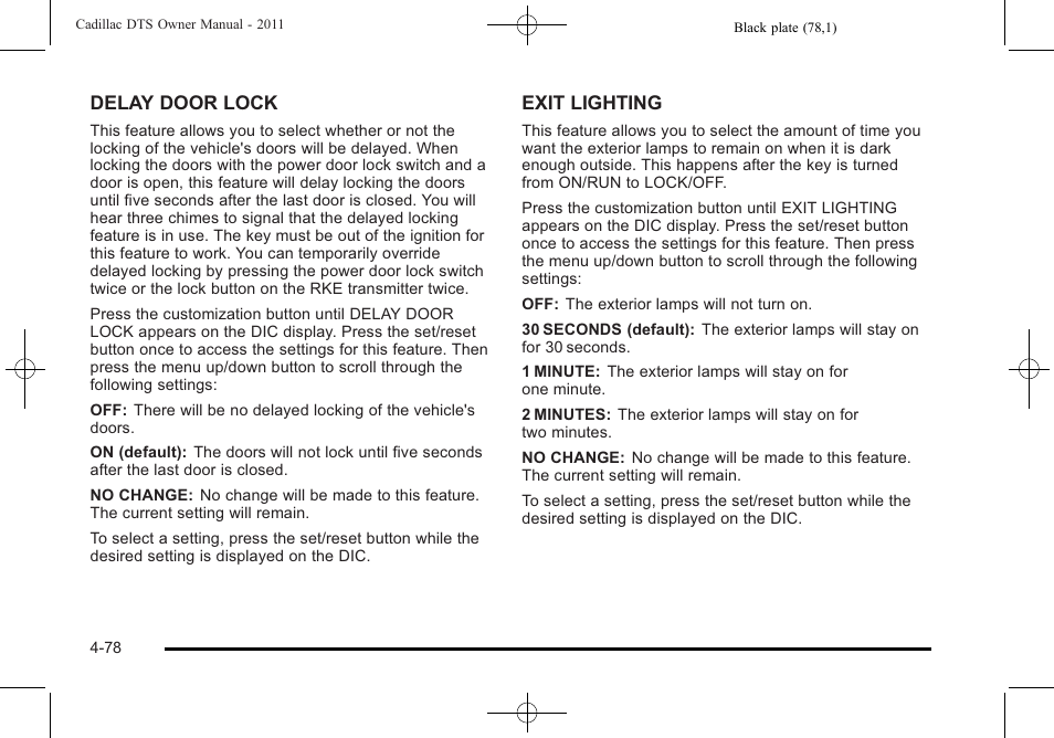 Cadillac 2011 DTS User Manual | Page 236 / 464