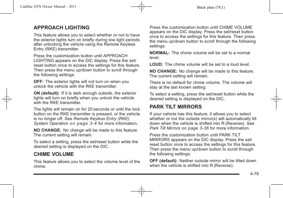Cadillac 2011 DTS User Manual | Page 237 / 464