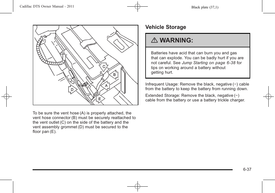 Warning | Cadillac 2011 DTS User Manual | Page 339 / 464