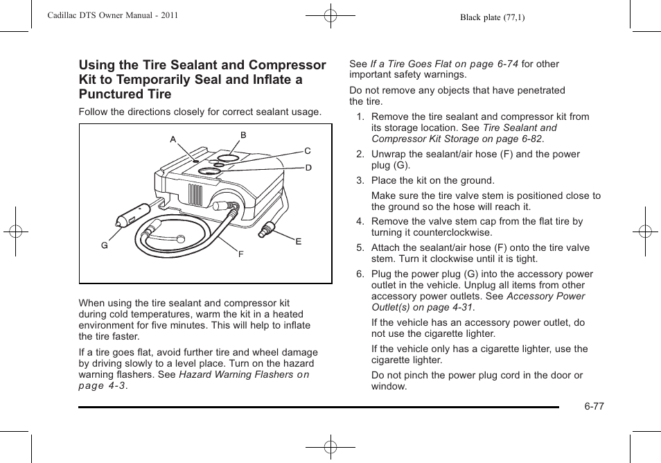 Cadillac 2011 DTS User Manual | Page 379 / 464