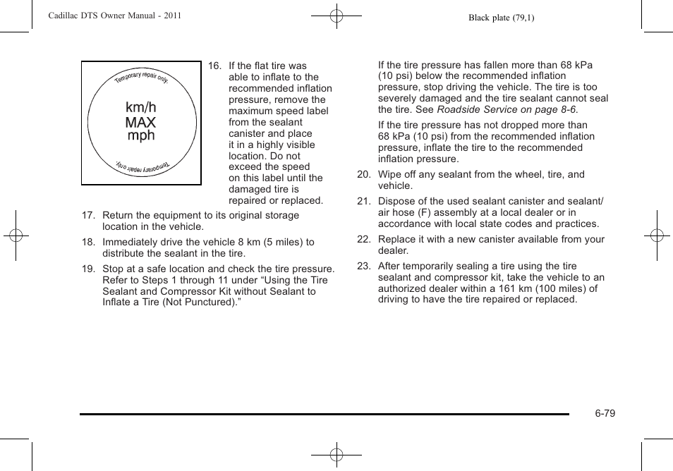 Cadillac 2011 DTS User Manual | Page 381 / 464