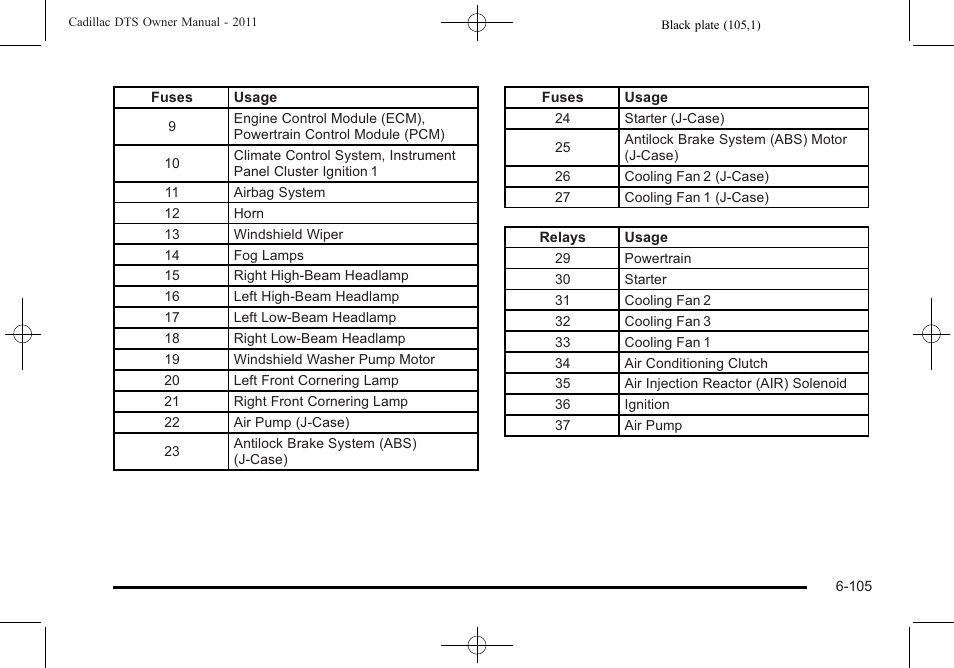 Cadillac 2011 DTS User Manual | Page 407 / 464