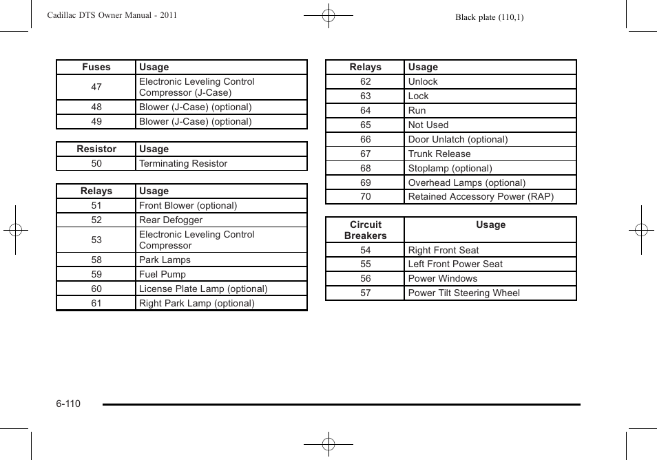 Cadillac 2011 DTS User Manual | Page 412 / 464