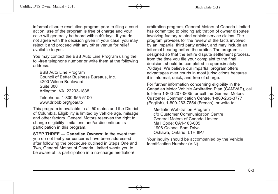 Cadillac 2011 DTS User Manual | Page 433 / 464