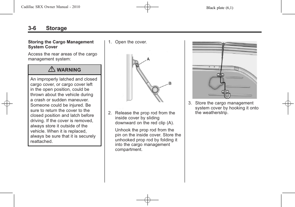 Cadillac 2010 SRX User Manual | Page 102 / 468
