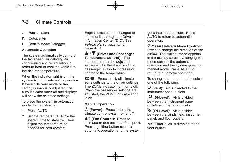 Cadillac 2010 SRX User Manual | Page 240 / 468