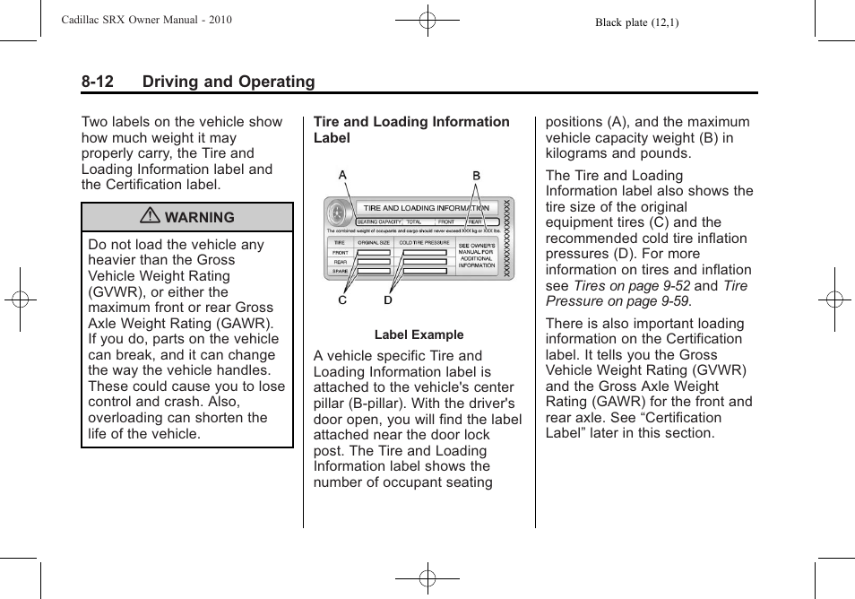 Cadillac 2010 SRX User Manual | Page 256 / 468