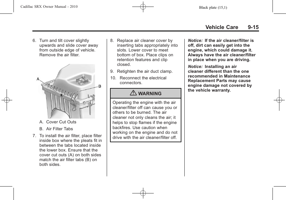 Cadillac 2010 SRX User Manual | Page 321 / 468