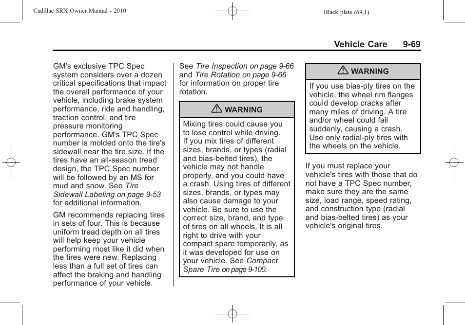 Cadillac 2010 SRX User Manual | Page 375 / 468