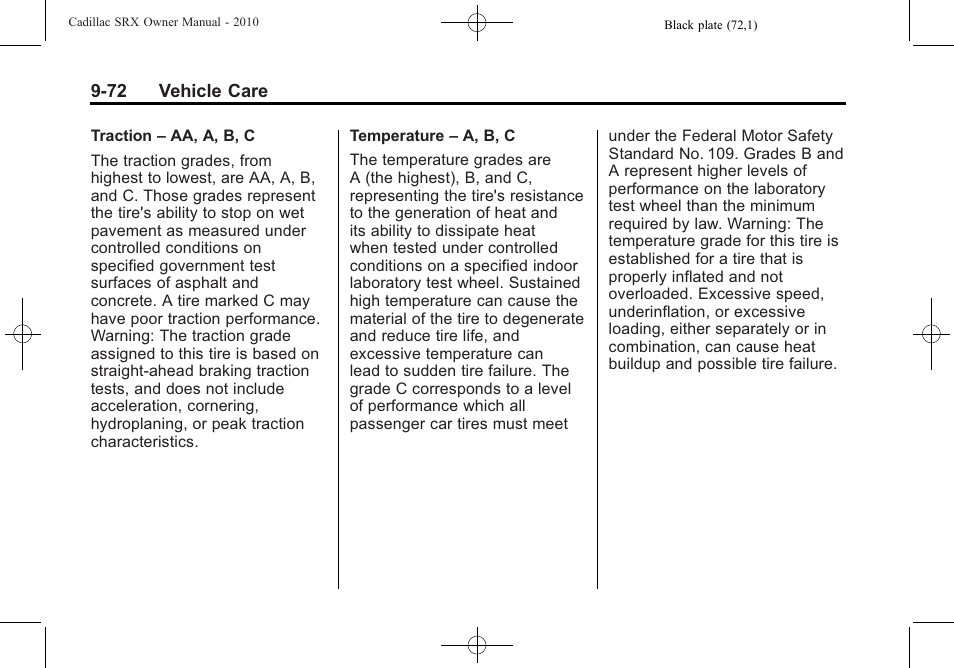 Cadillac 2010 SRX User Manual | Page 378 / 468