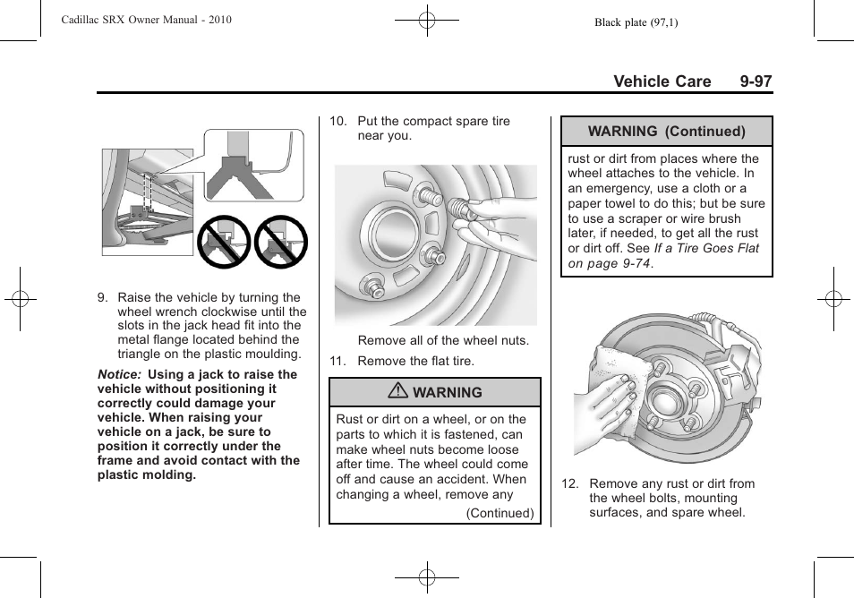 Cadillac 2010 SRX User Manual | Page 403 / 468